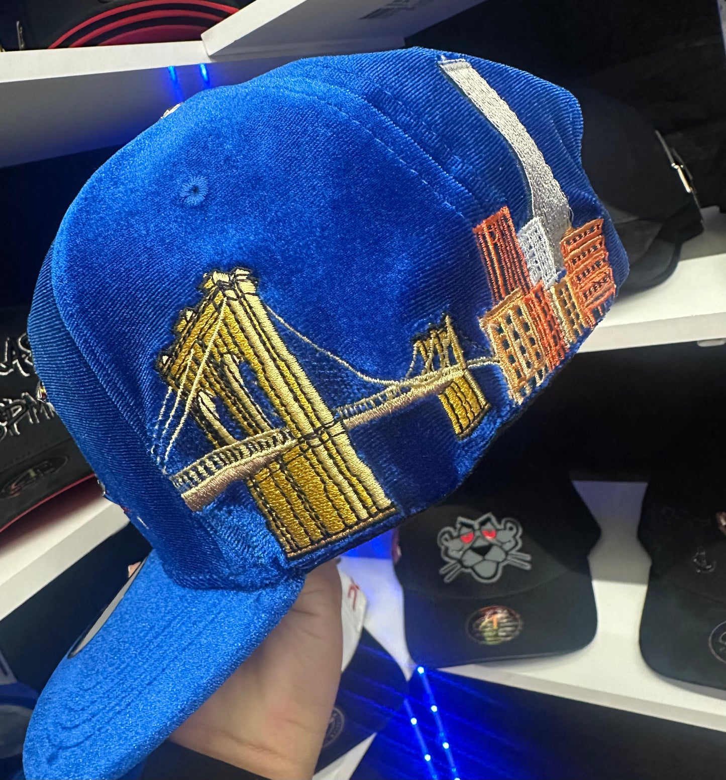 Gorra NEWYORK velvet blue